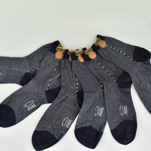 1940/50s  Red Seal  Navy Blue Socks ....... New Old Stock...... 3 Pairs Available / Sold Individually