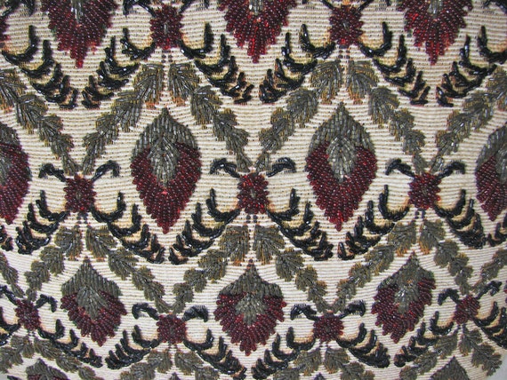 1950s LARGE Beaded Handbag.......Dramatic .....St… - image 2