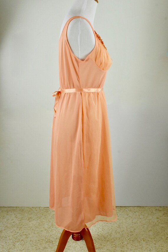 1960s CANTALOUPE  Nylon Nightgown / Unworn - MINT… - image 6