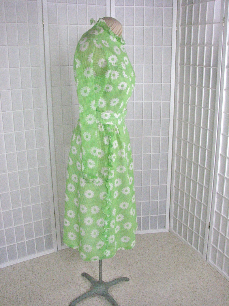60er Jahre Gänseblümchen Kleid von Midge Grant......... Größe 12 / Groß Bild 4