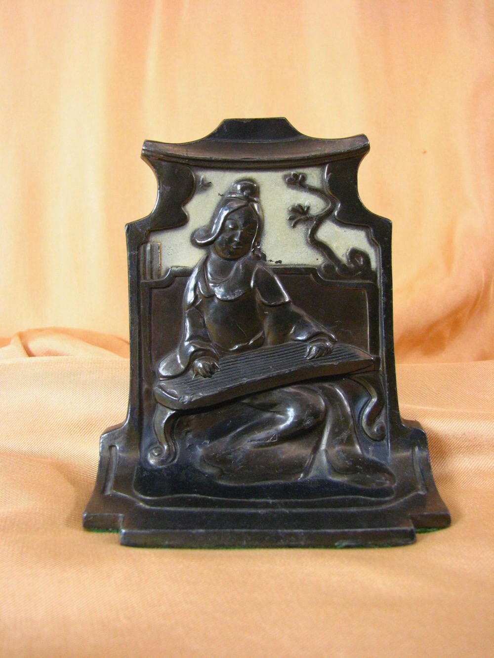 1920s Pompeian Bronze Pair of Bookends / Madrigale