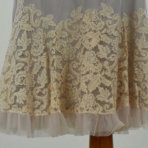 1950s Stunning & Elegant Lace and Dove Gray Nylon Nightgown by - Etsy