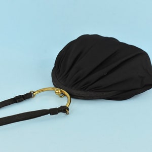 1950s GARAY  Black Faille Evening Purse