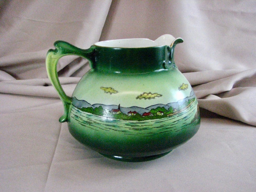Antique D.F.Haynes Ware Yarmouth Design Pottery Pitcher with Etsy.de