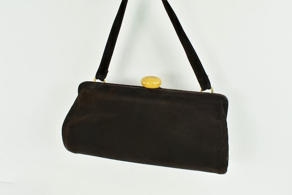 1940s  KORET Brown Suede  Handbag..........Fabulo… - image 2