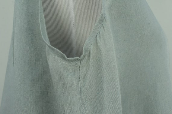 ESKANDAR Sea Green  Linen Sleeveless Blouse .....… - image 7