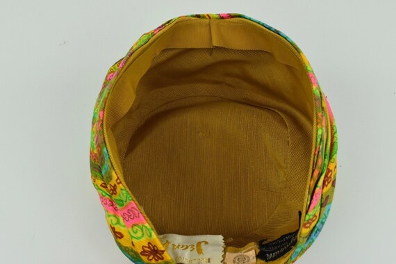 1960s Jean Arlett Creations .....PSYCHEDELIC Fabric Hat  display picture 2