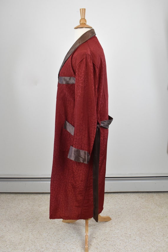 1940/50s Pilgrim Men's Rayon Dressing Gown / Robe… - image 6