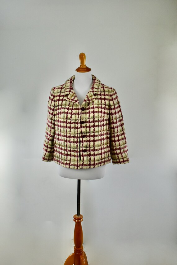 1950s BEN REIG SUMPTUOUS Homespun Short Jacket ..