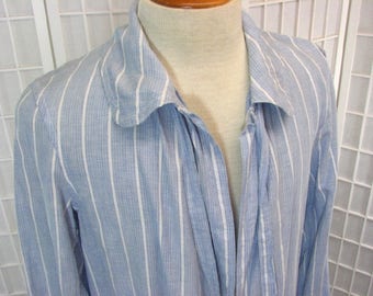 1910/20s Mens Haynes & Co. Blue Striped Cotton Robe.....  size Small.....   Worthy of Collector or Museum