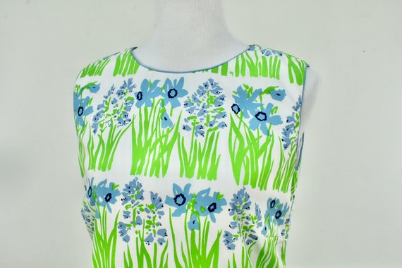1960/70s VESTED GENTRESS Floral Summer Dress with