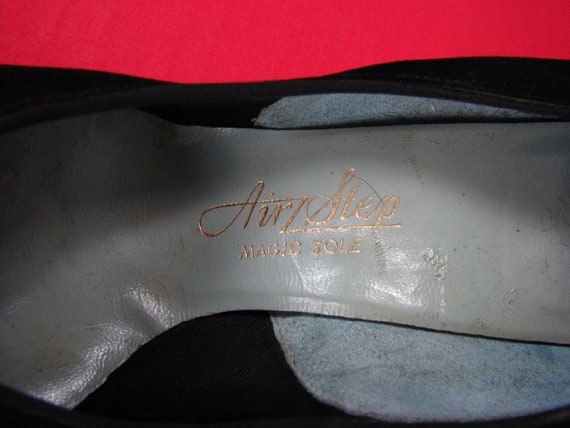 1950s Black Suede  Heels  by Air Step .........  … - image 9