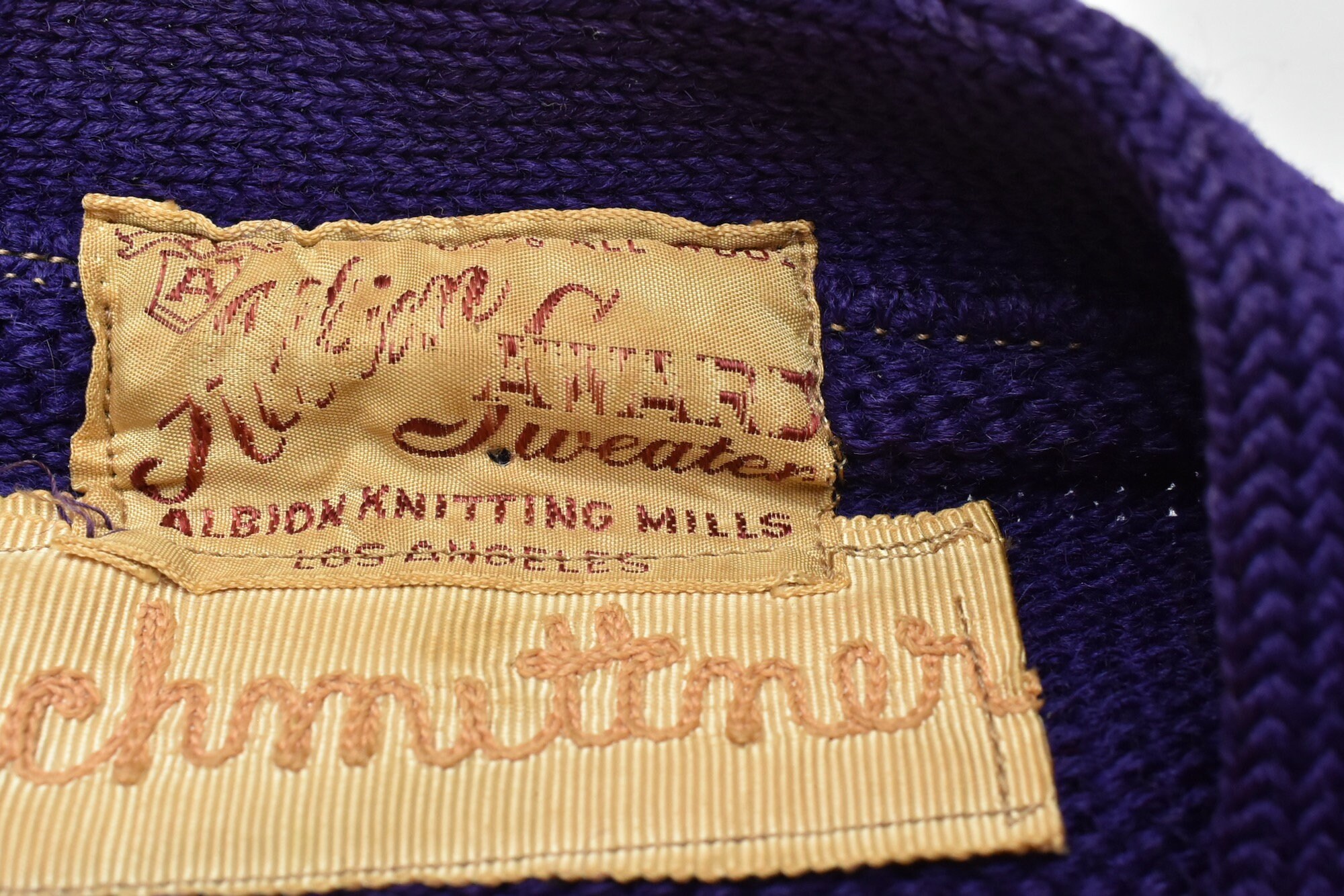 【NOS】Albion knitting millsスタジャン 38 ALBION アルビオン KNITTING MILLS jacket 60s 70s varsity