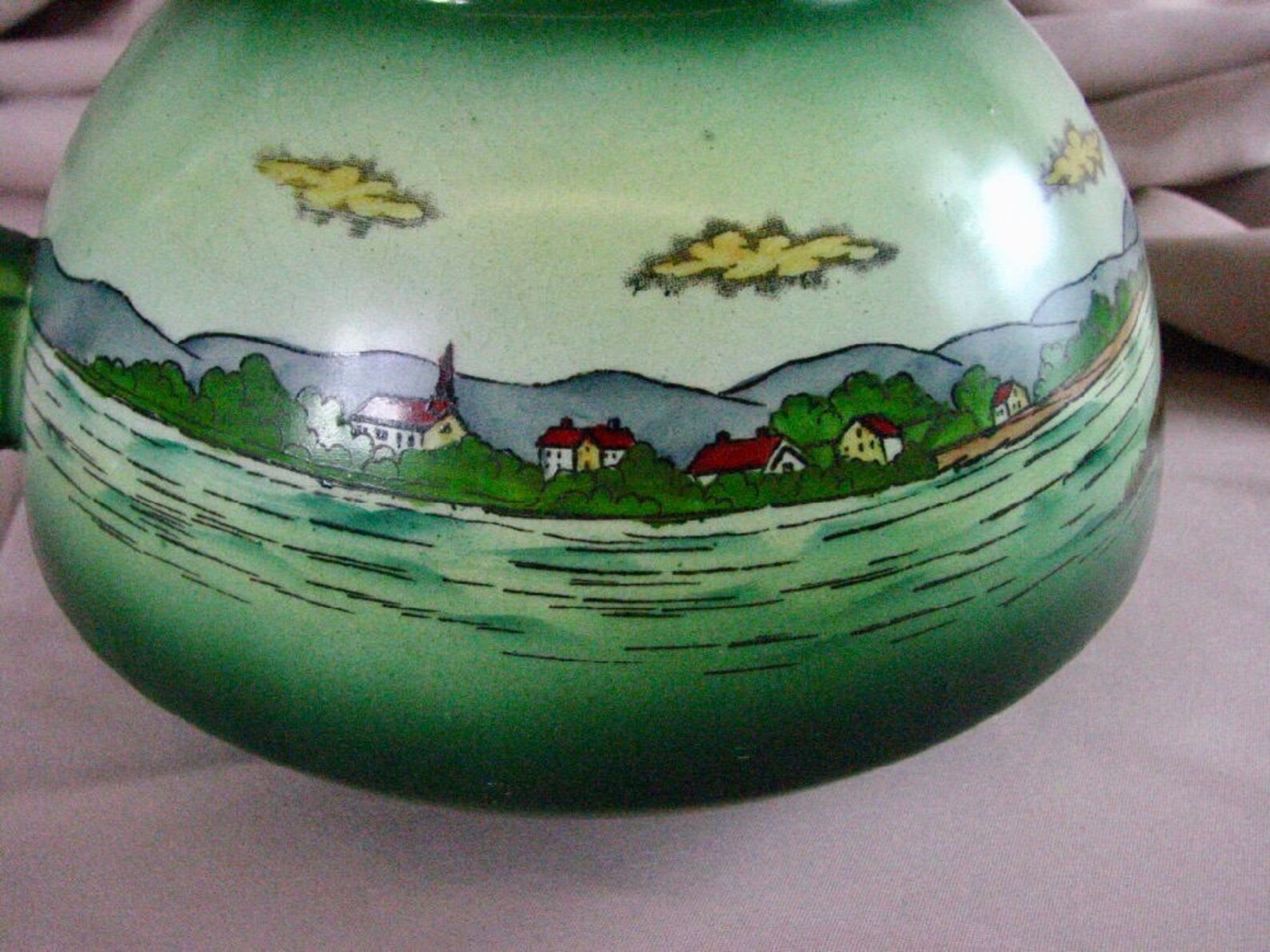 Antique D.f.haynes Ware Yarmouth Design Pottery Pitcher With Etsy