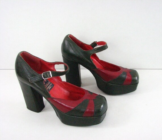 platform disco heels