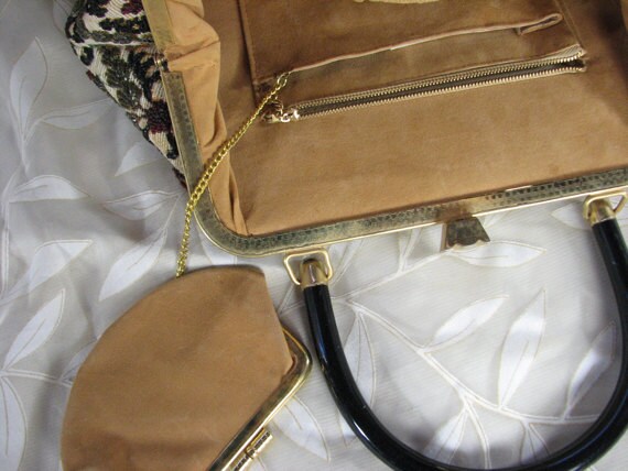 1950s LARGE Beaded Handbag.......Dramatic .....St… - image 4