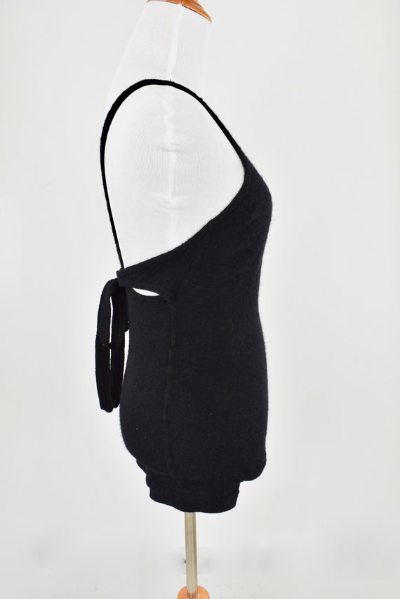 1920/30s Black  Wool Swimsuit by Flayton .....siz… - image 6