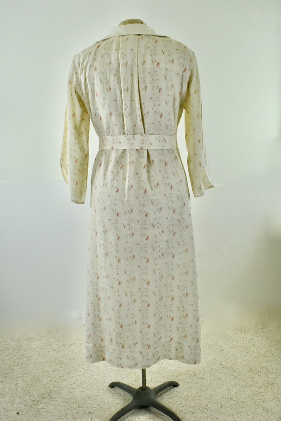 1920/30s Art Deco Textured Cotton Robe........ si… - image 7