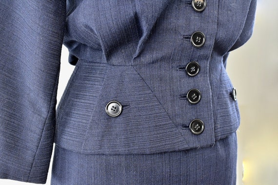 1950s BEN REIG Navy Blue  Suit ...  Mint  Conditi… - image 3