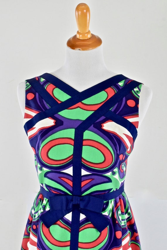 1960s Shannon Rodgers PSYCHEDELIC Long  Dress ...… - image 2