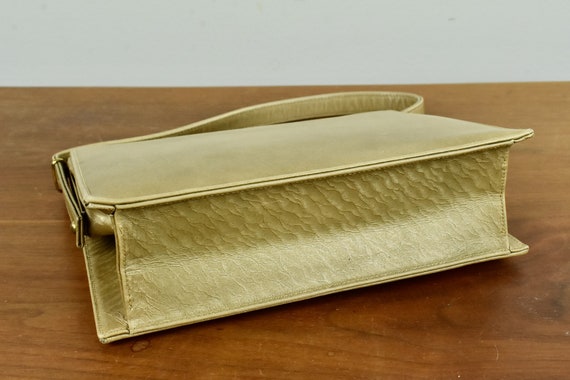 1960s ANDREW GELLER   Gold Leather  Handbag .....… - image 4