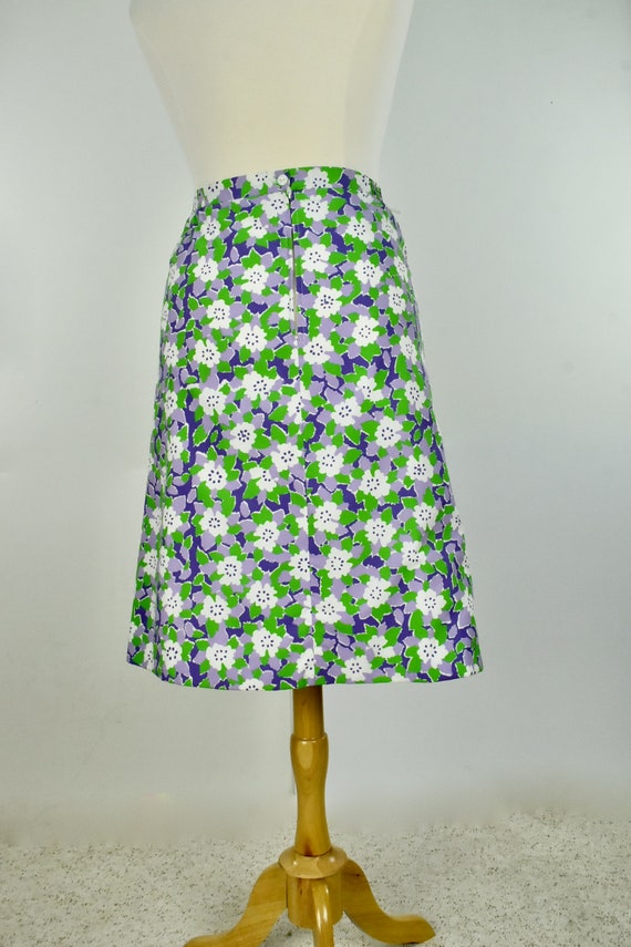 1960/70s VESTED GENTRESS Summer Floral Skirt in P