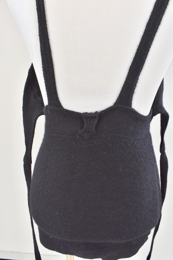 1920/30s Black  Wool Swimsuit by Flayton .....siz… - image 8