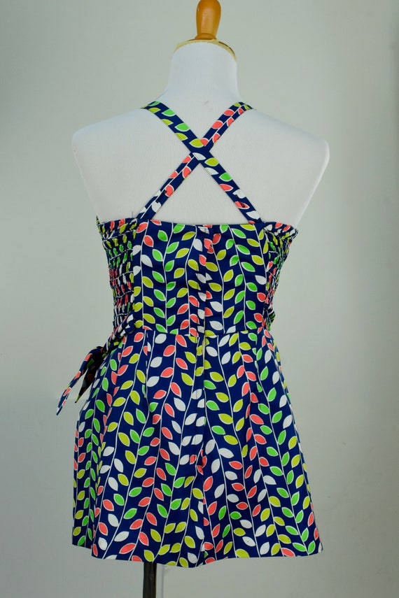 1950/60s GABAR Swimsuit with VIBRANT  Abstract Vi… - image 7