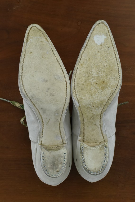 1910/20s  White Canvas Women's  Athletic Shoes ..… - image 7