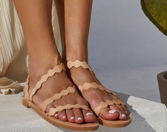 Nude Women Sandals - Etsy UK