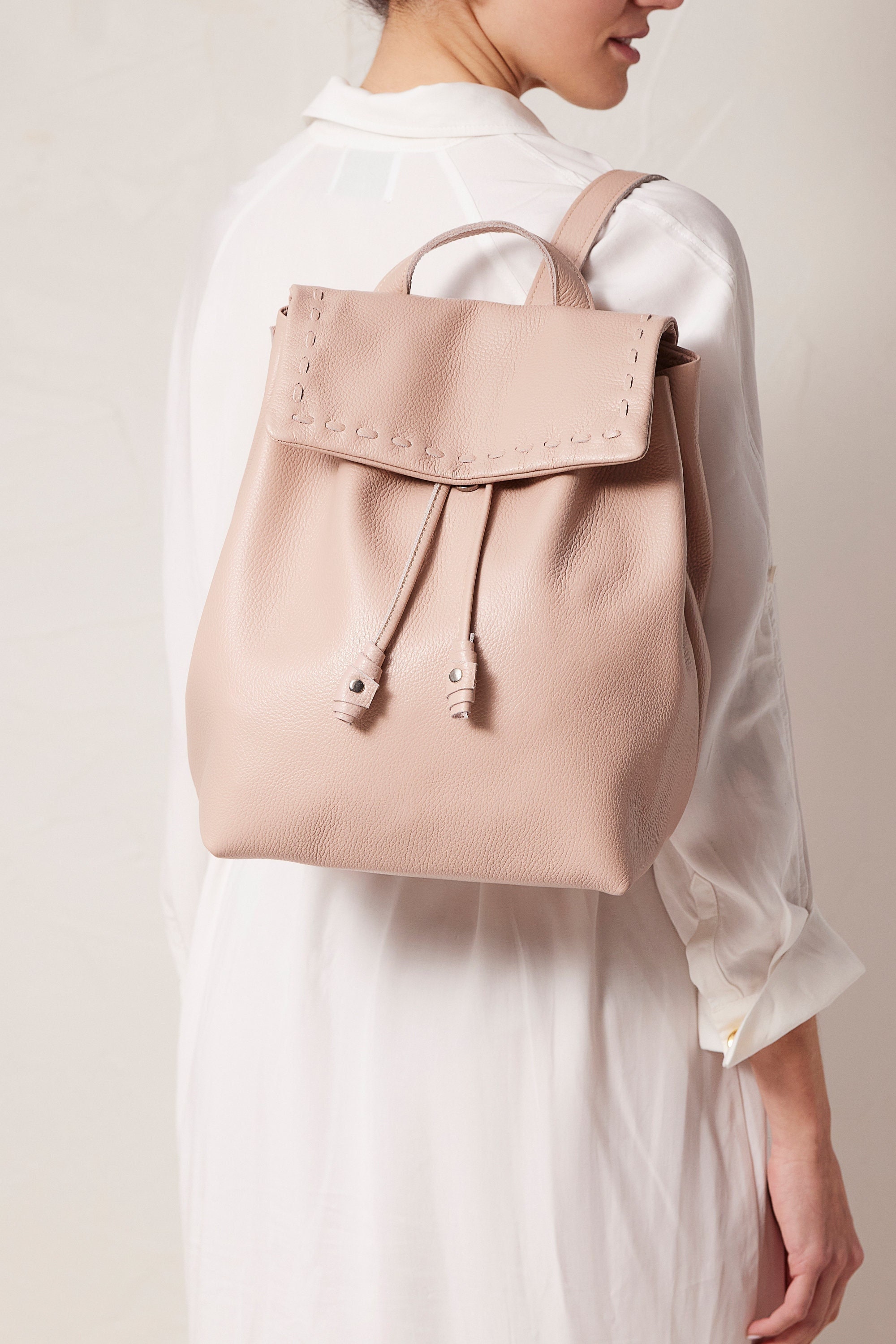 Genuine Leather Large Backpack for 