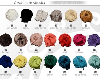 SATIN JERSEY extra scarf laces in 20 colors for "Aphrodite" & "Athena" sandals.