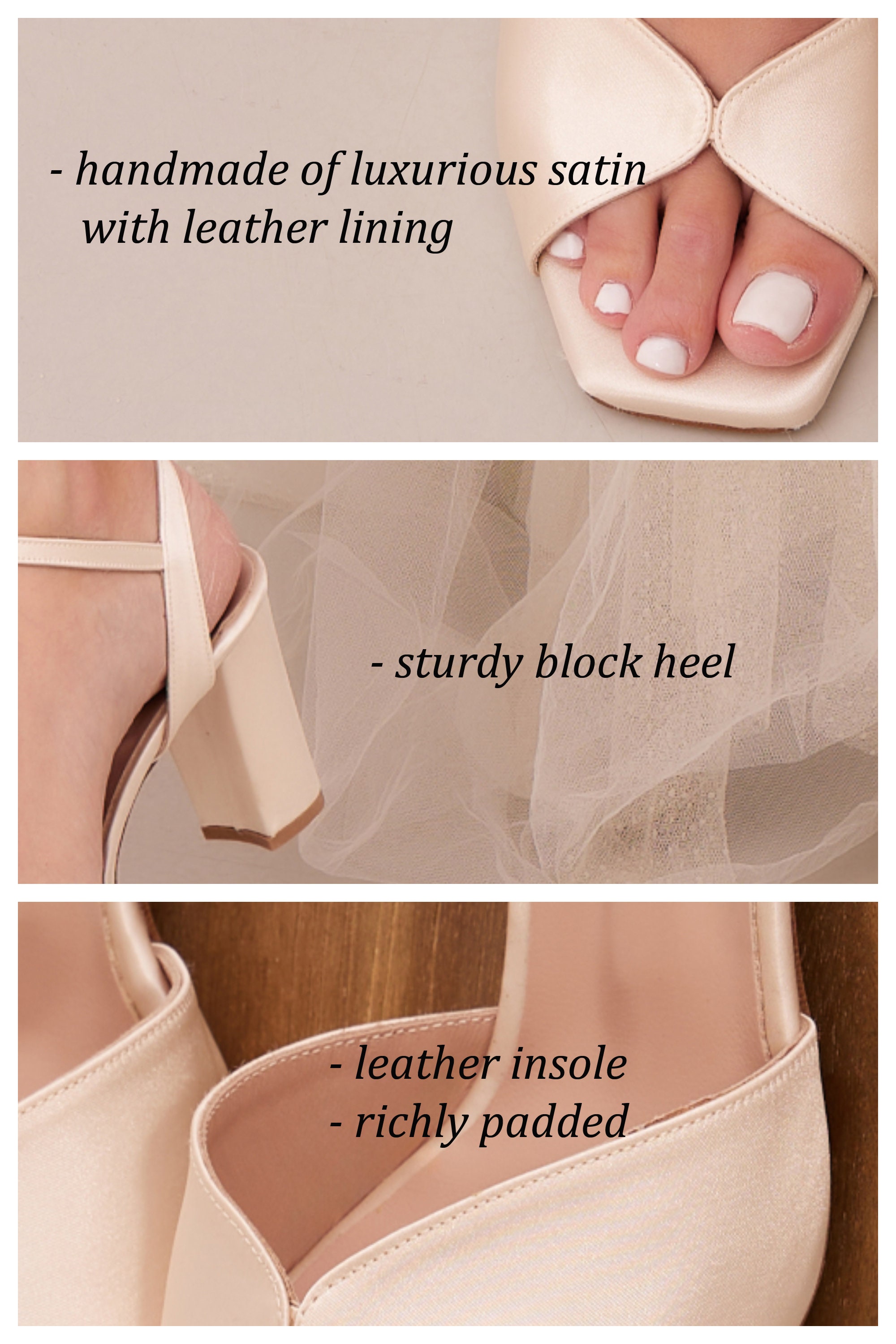 ZriEy Women's Chunky Block Heel Sandals – Open Toe, Two Strap, 3 Inch Heel, Velvet Nude, Size 6