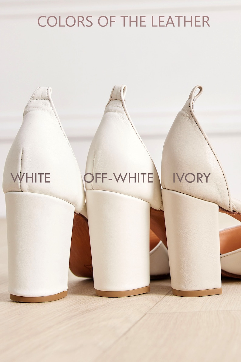 Ivory Wedding Sandals, Bridal Sandals, Wedding Shoes Block Heel, Shoes for Bride, Women's Ivory Shoes, Theodora Custom Made image 9