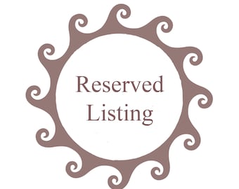 Reserved Listing for Grace - No Coupon Code Allowed
