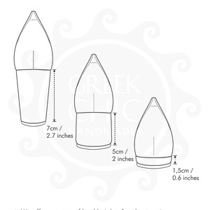 May include: Diagram showing three different heel heights for sandals: 7cm, 5cm, and 1.5cm. The text "HEELS HEIGHT" is at the top of the image.