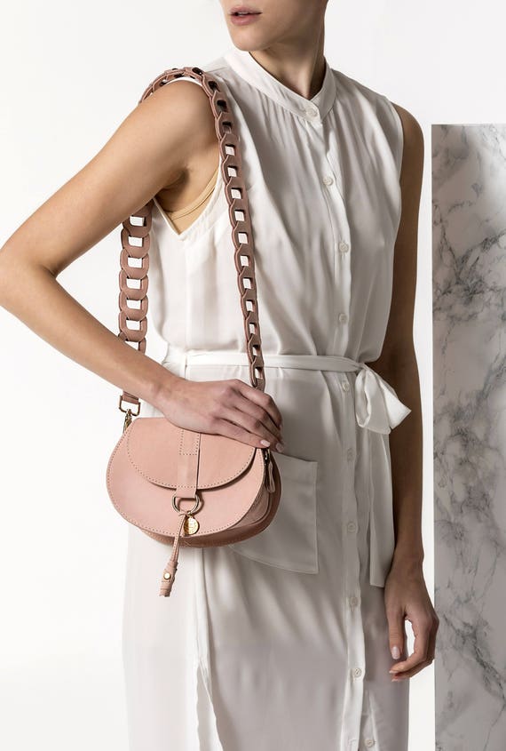 nude mini purse