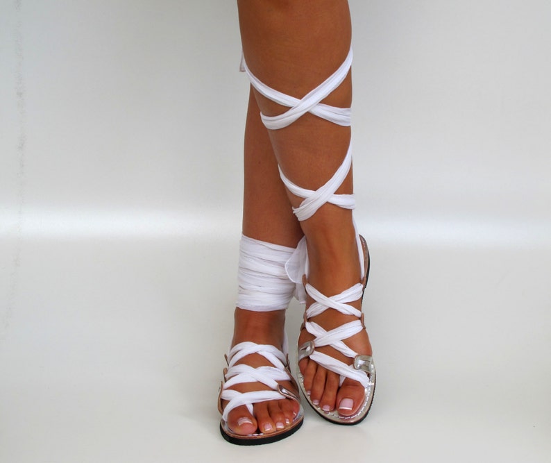 Greek Flat Gladiator Sandals for Women