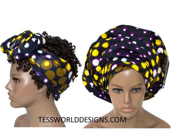 Cotton African Head Wraps/ African Head Wraps/ Gele Wrap/ - Etsy