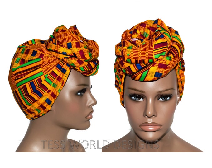 Traditional Tribal African Print Head Wraps/ African Head Wraps ...