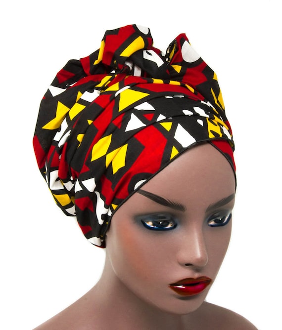 HT62 African Head Wrap Samakaka African Wrap Scarf 