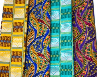 WP1742YRTP - Metallic Glitter bundle | Ankara print fabric by the yard | tessworlddesigns | Wax Fabric | 4 pieces of 2 yards