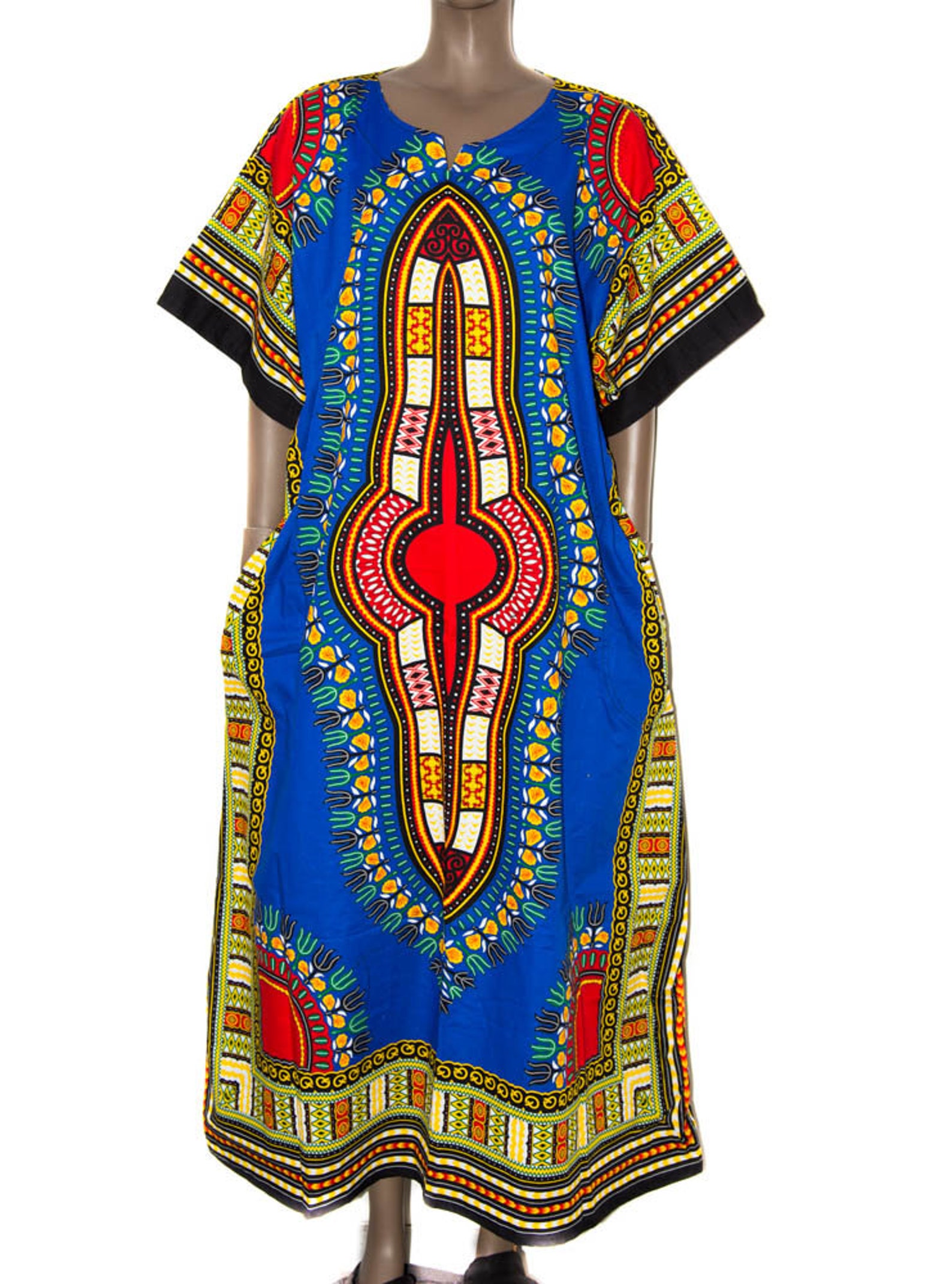 Maxi Dashiki Dress/ Long African Clothing/ Ankara Maxi Dress/ - Etsy