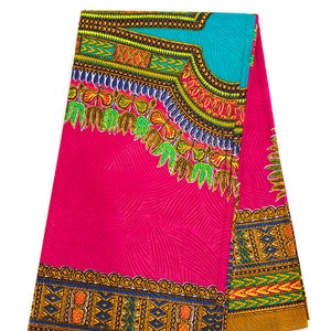 Tissu dashiki 6 yards tissu africain orange rouge grand modele DS28 Etsy France