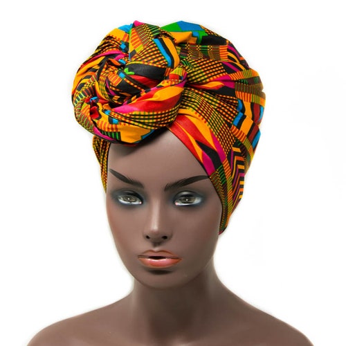 African Fabric Headwrap/ African Head Wraps for Women/ Red Etsy