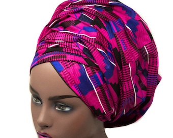 HT372-PINK Traditional African head wraps Ankara Headwrap Africa fabric Head Scarf Kitenge Headwrap African Headwrap for Women