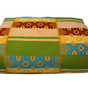 WK45 - Large Male Authentic Handwoven Kente Cloth from Ghana Tess World Designs Ghana Cloth Nayra