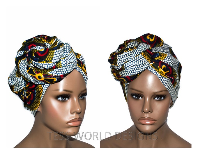 African Print Headwraps / African Head Wraps/ African Fabric/ African ...