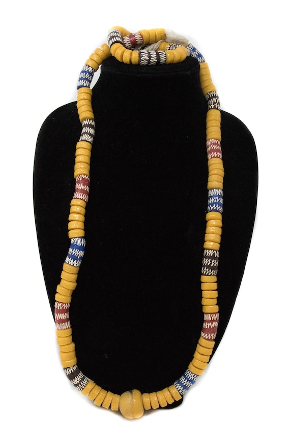 AB35 - Vintage Ghana Krobo Beads, Handcrafted Larg