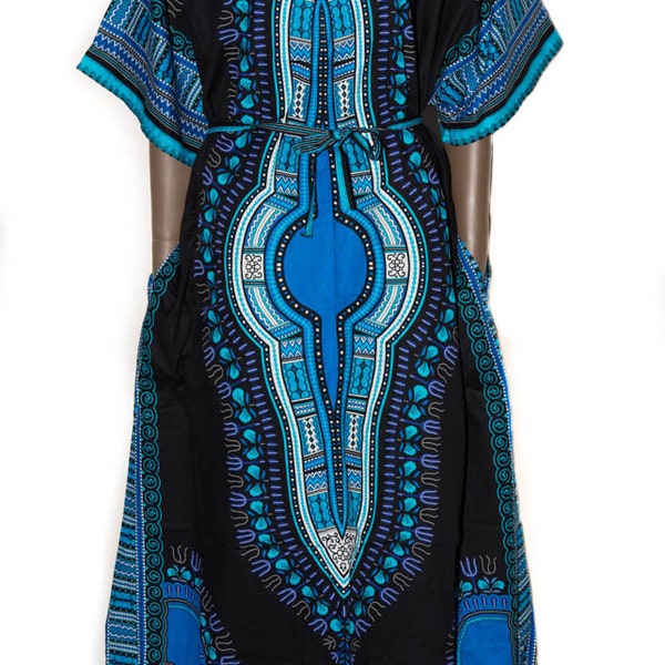 Robe longue Dashiki/ Vêtements africains longs/ Robe longue Ankara/ Robe africaine pour femme/ Tess World Designs/ DW43